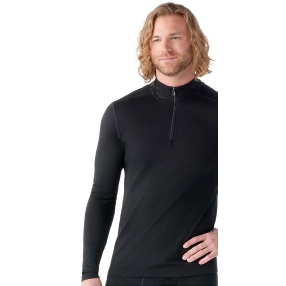 Nice SMARTWOOL Men's Classic All-Season 100% Merino wool MENS pullover quarter z - Picture 2 of 9